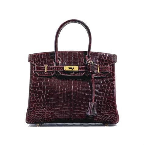 hermes birkin burgundy|Hermes Birkin crocodile bags.